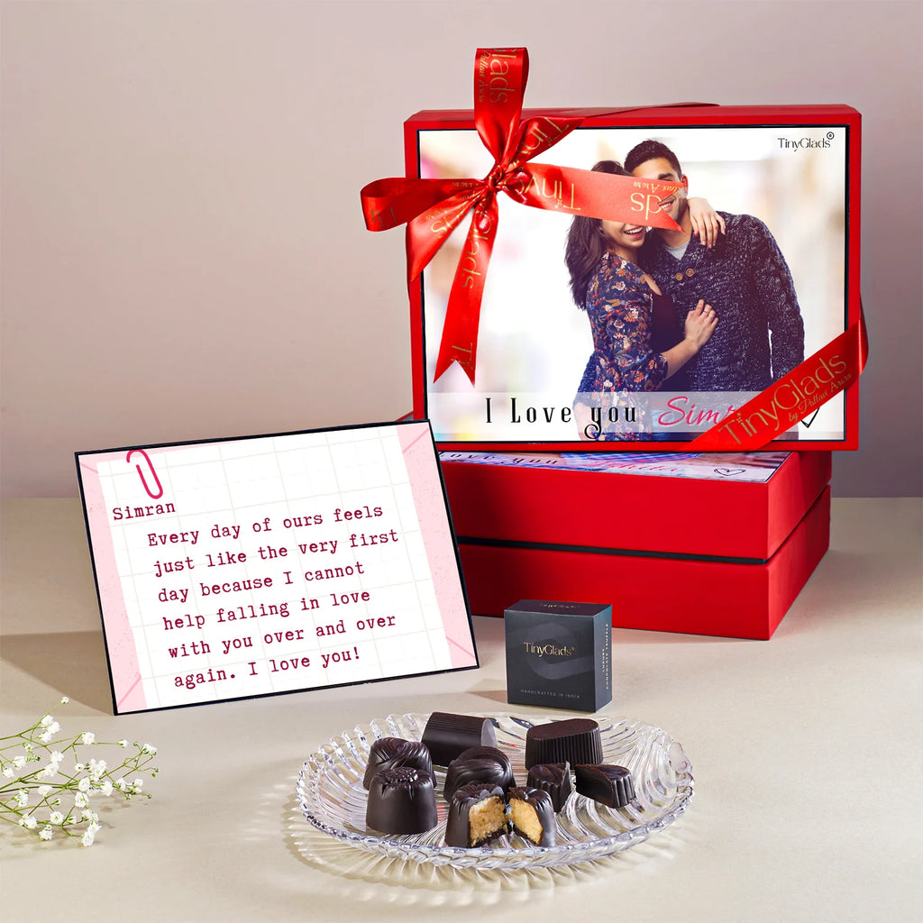I Love You Personalised Photoframe Chocolate Box with Special Message