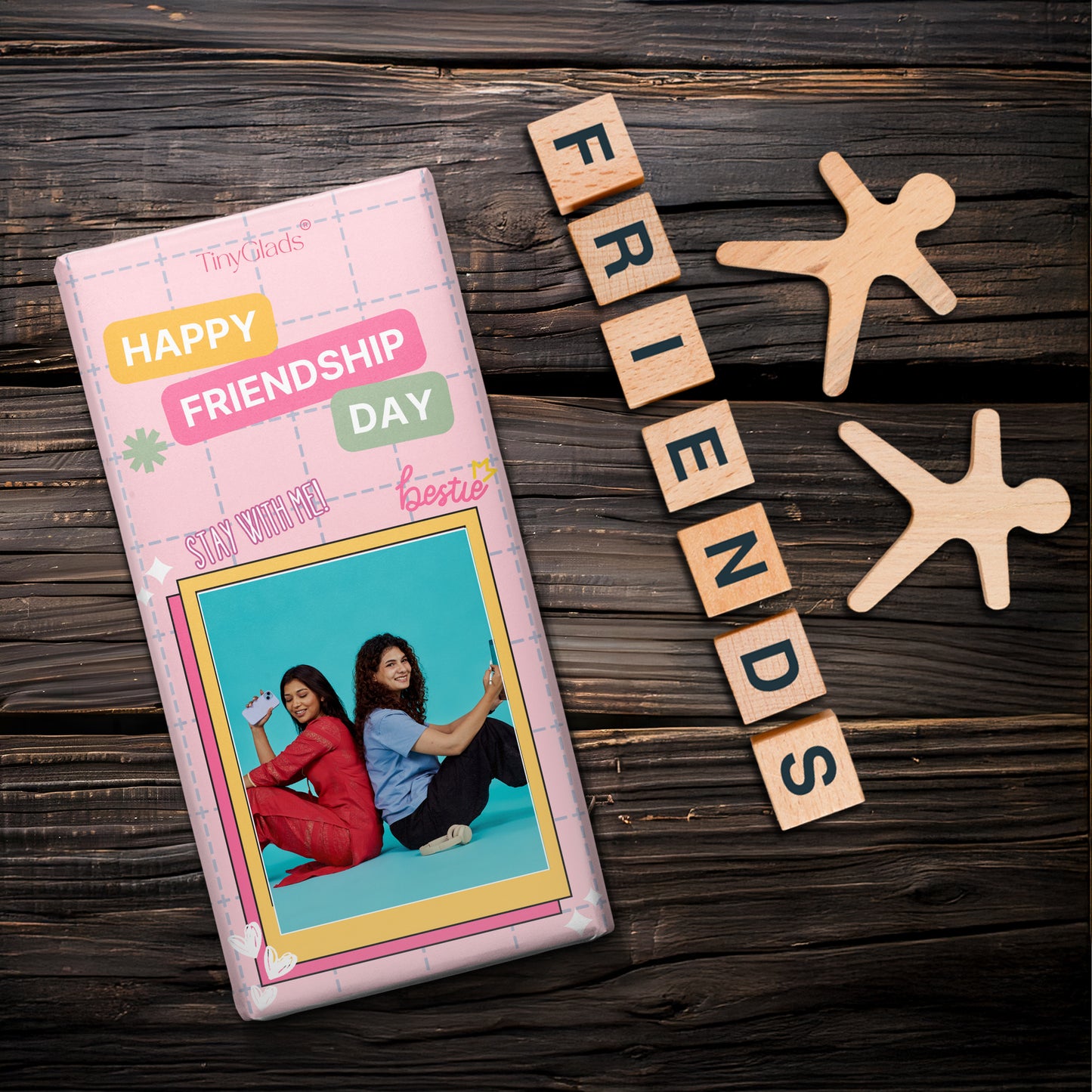 Friendship Day Chocolate Bar | Personalized Photo Keepsake