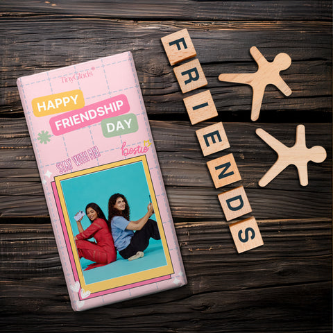 Friendship Day Chocolate Bar | Personalized Photo Keepsake