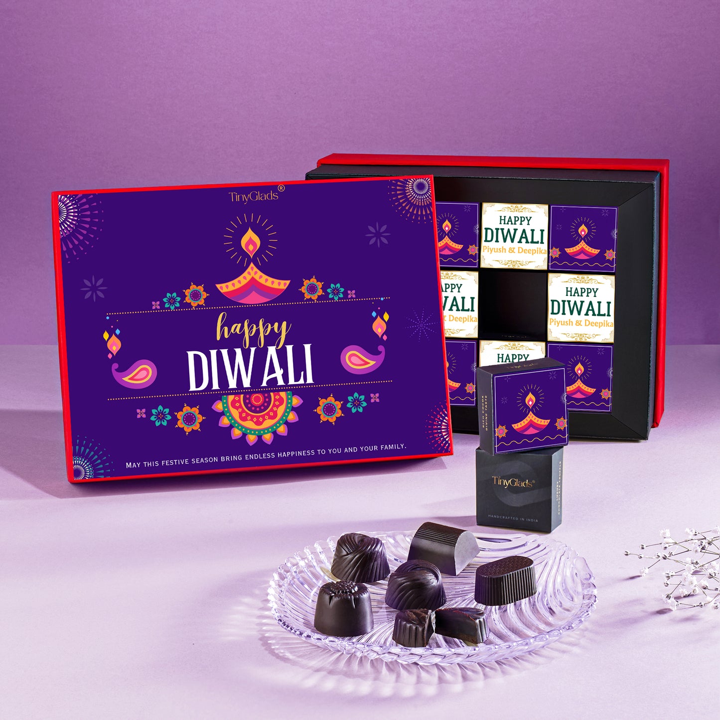 Luxury Diwali Chocolate Truffle Box – 12 Premium Delights