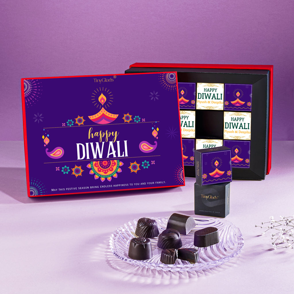 Luxury Diwali Chocolate Truffle Box – 12 Premium Delights