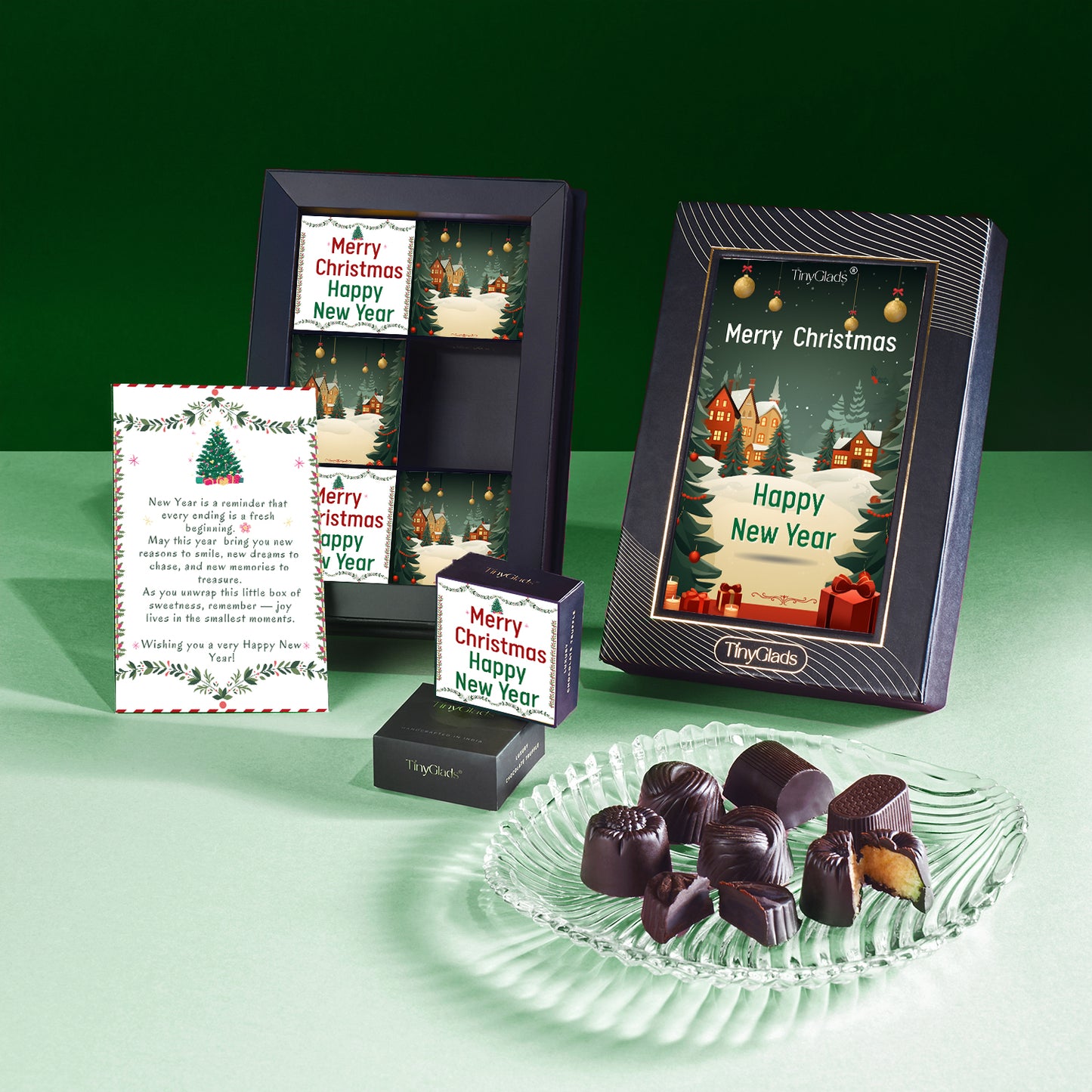 Christmas Chocolate Gift Box with 6 Premium Truffles