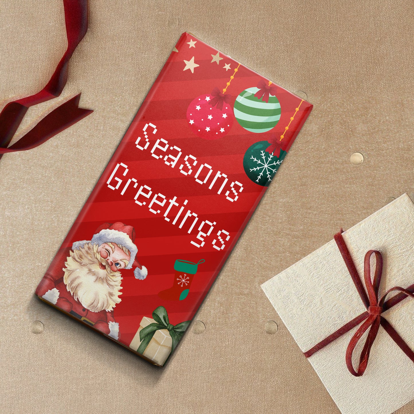 TinyGlads Seasons Greetings Gourmet Chocolate Bar | 80g