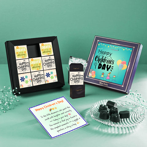 TinyGlads Happy Children's Day Chocolate Keepsake | 9 Truffles