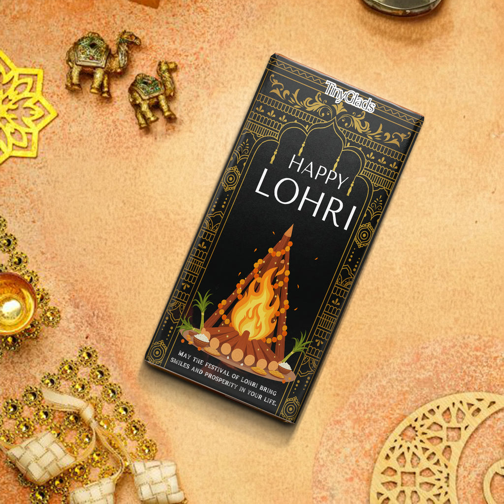 TinyGlads Festive Lohri Chocolate Bar for Corporate Gifting