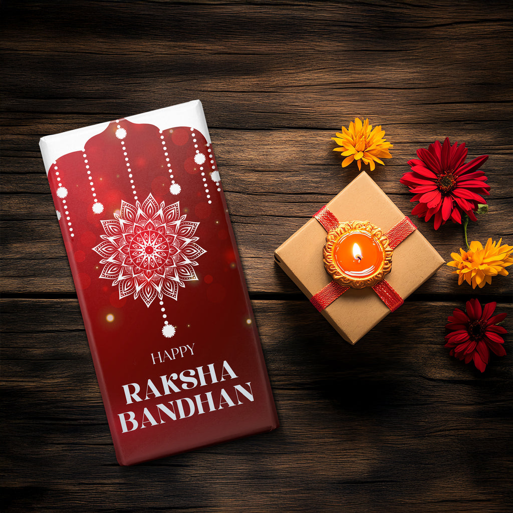 TinyGlads Rakhi Bliss Chocolate Bar | Almond & Cranberry | 80g