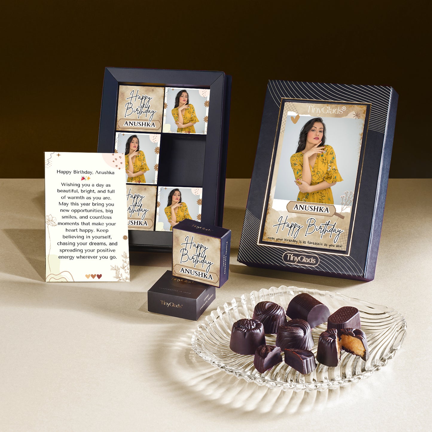 Personalised Birthday Chocolate Box | 6 Pcs Gourmet Truffles