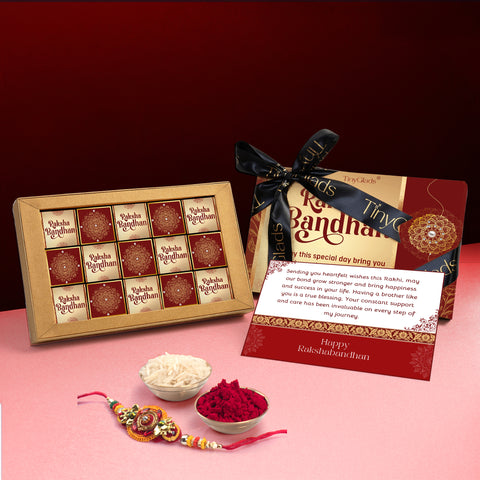 SweetBond Truffle Rakhi Box – 15 Premium Chocolates