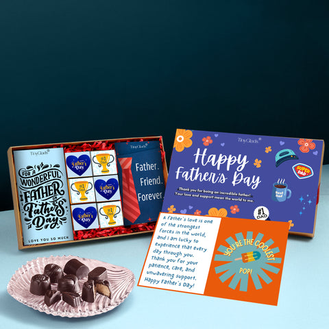 Chocolate Gift Box for Dad | Truffles & Bars Combo