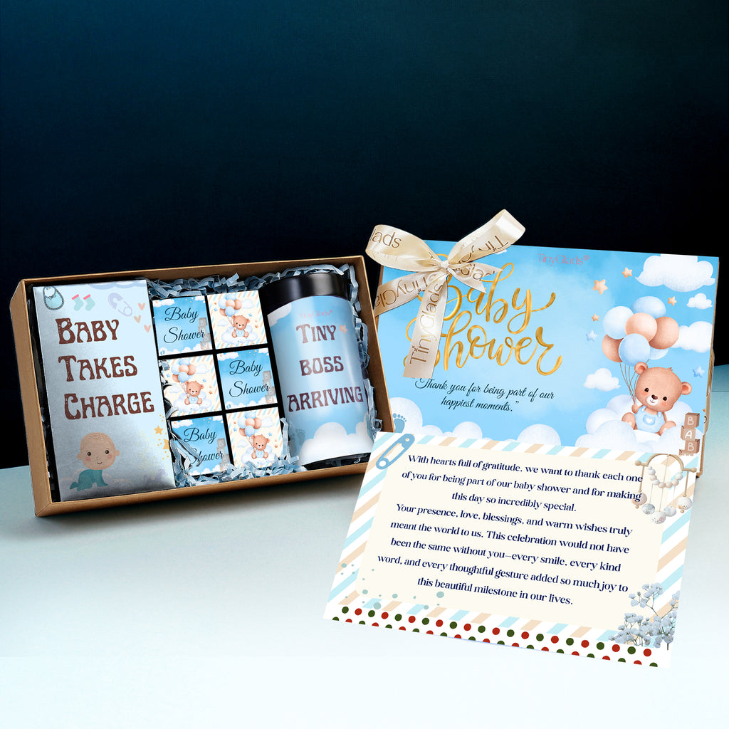 Baby Shower Welcome Baby Chocolate Box – Jar, Bar & Truffles