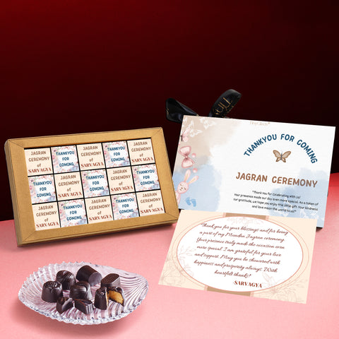 Baby Shower Thank You Gift Hamper - 15 Pcs Chocolate Truffles