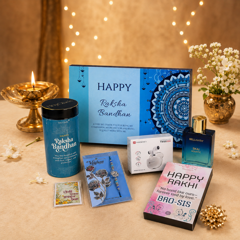TinyGlads Premium Raksha Bandhan Gift Hamper for Brother