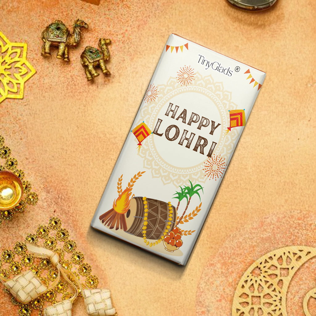 TinyGlads Classic Lohri Chocolate Bar | 80g
