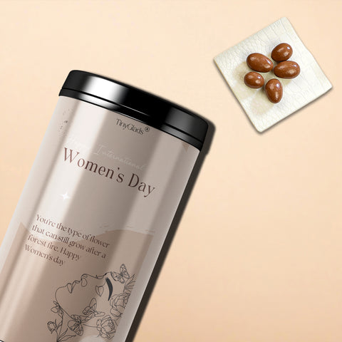 TinyGlads Elegant Women's Day Chocolate Gift Jar | 12 Truffles