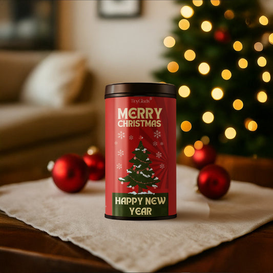 TinyGlads Merry Christmas & Happy New Year Chocolate Truffle Jar | 12 Assorted Chocolates