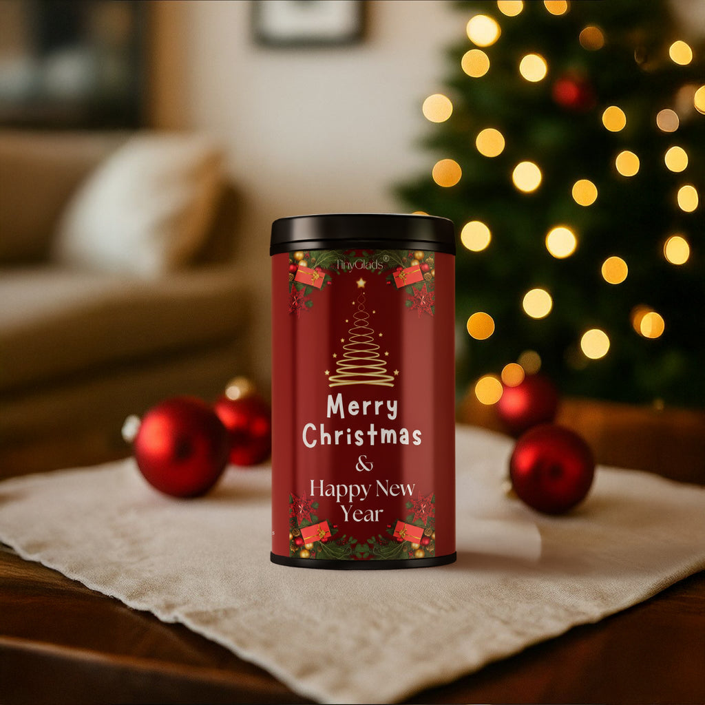 TinyGlads Festive Wishes Chocolate Truffle Jar | Christmas & New Year Gift | 250g