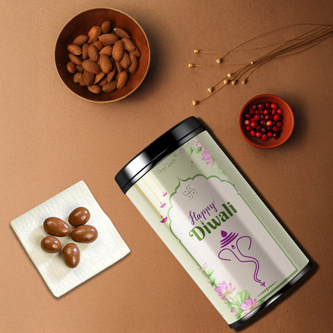 TinyGlads Happy Diwali Chocolate Truffle Jar | 12 Gourmet Truffles