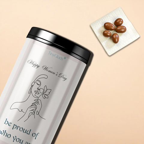 TinyGlads Be Proud Women's Day Chocolate Gift Jar | 12 Assorted Truffles