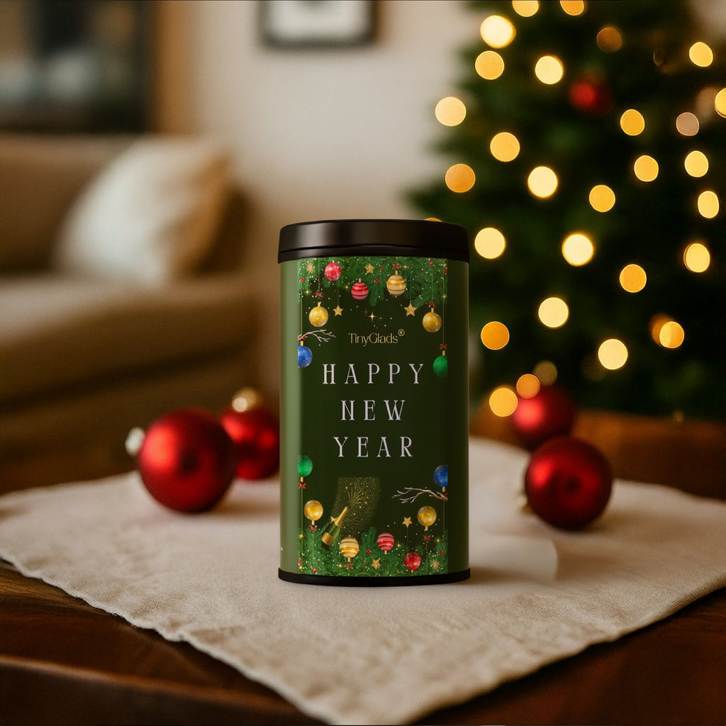 TinyGlads New Year Celebration Chocolate Jar | Premium Festive Gift | 250g