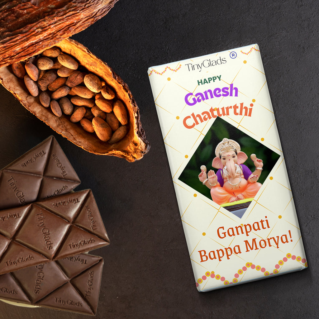 Divine Ganesh Chaturthi Chocolate Bar | Premium Festive Gift