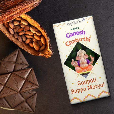 Divine Ganesh Chaturthi Chocolate Bar | Premium Festive Gift
