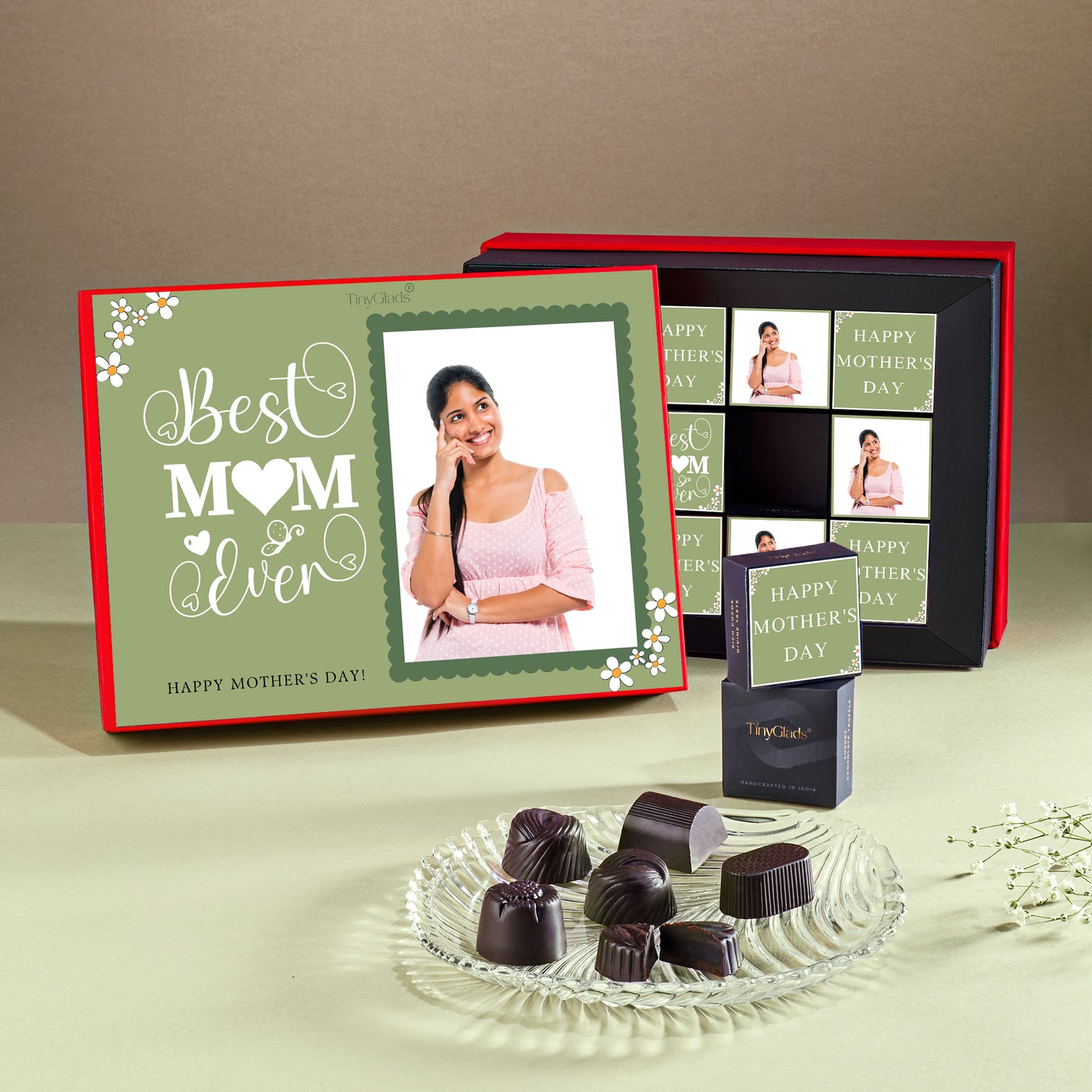 Mother’s Day Custom Celebration Box | 9 Truffles with Message Card