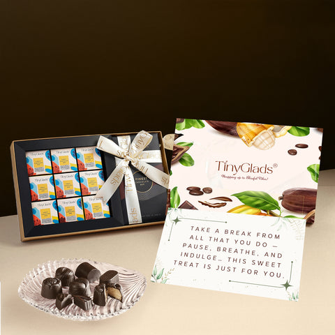 Gourmet Chocolate Bar & Nine Truffle Gift Box