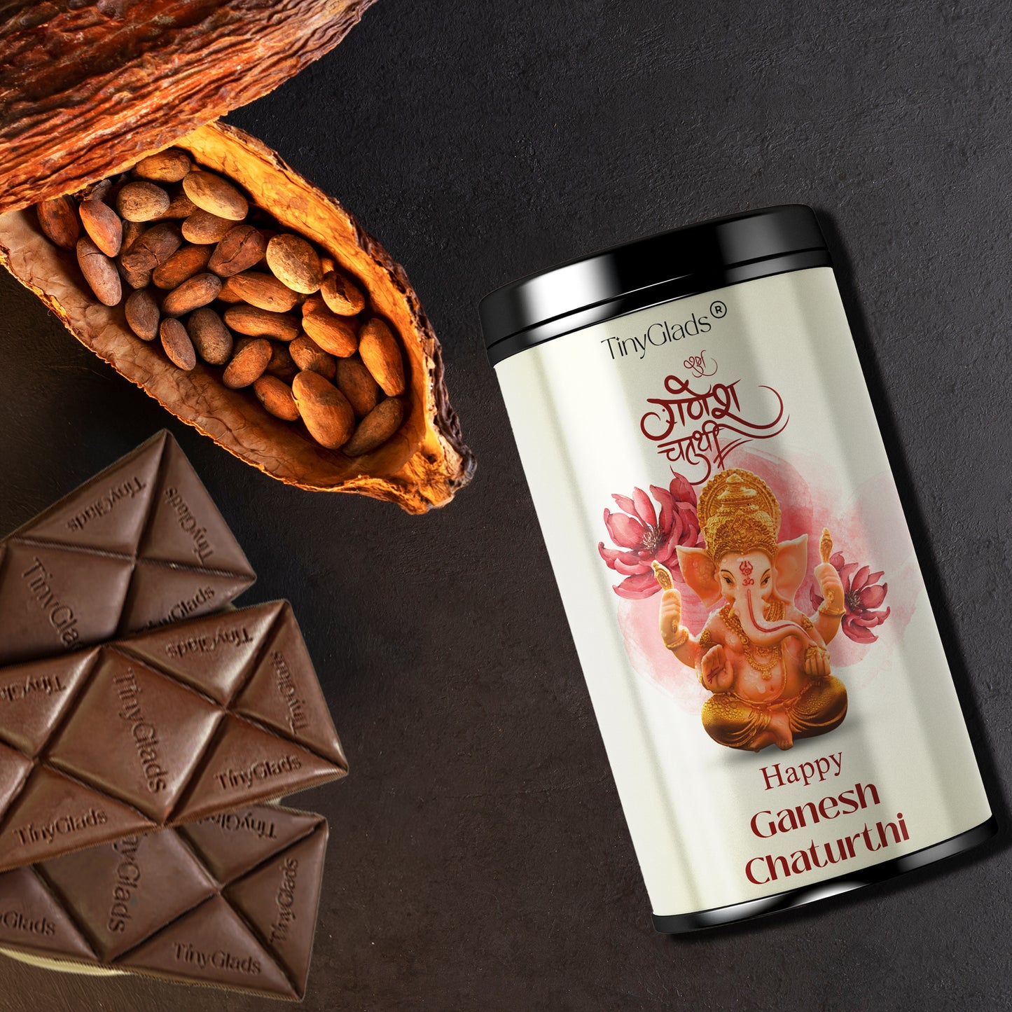 Ganesh Chaturthi Premium Chocolate Jar | Festive Chocolate Gift