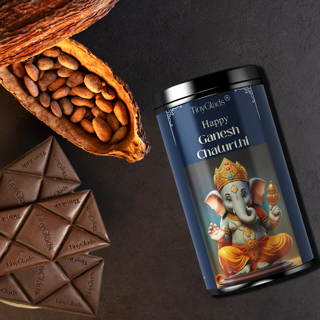 Auspicious Ganesh Chaturthi Chocolate Gift Jar