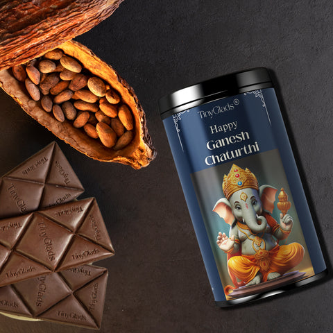 Auspicious Ganesh Chaturthi Chocolate Gift Jar