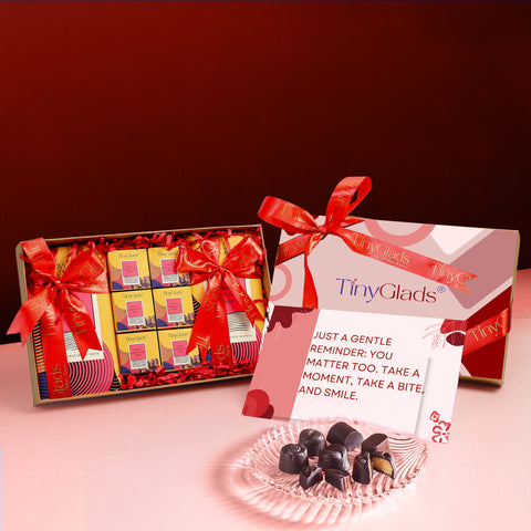 Gourmet Chocolate Indulgence Box – 2 Bars & 6 Truffles