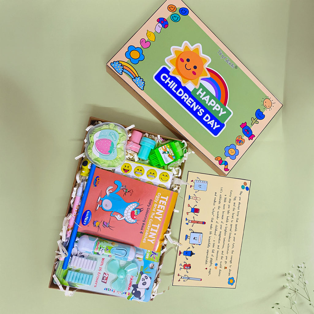 TinyGlads Bright Minds Children's Day Activity Hamper | Creative Gift Box
