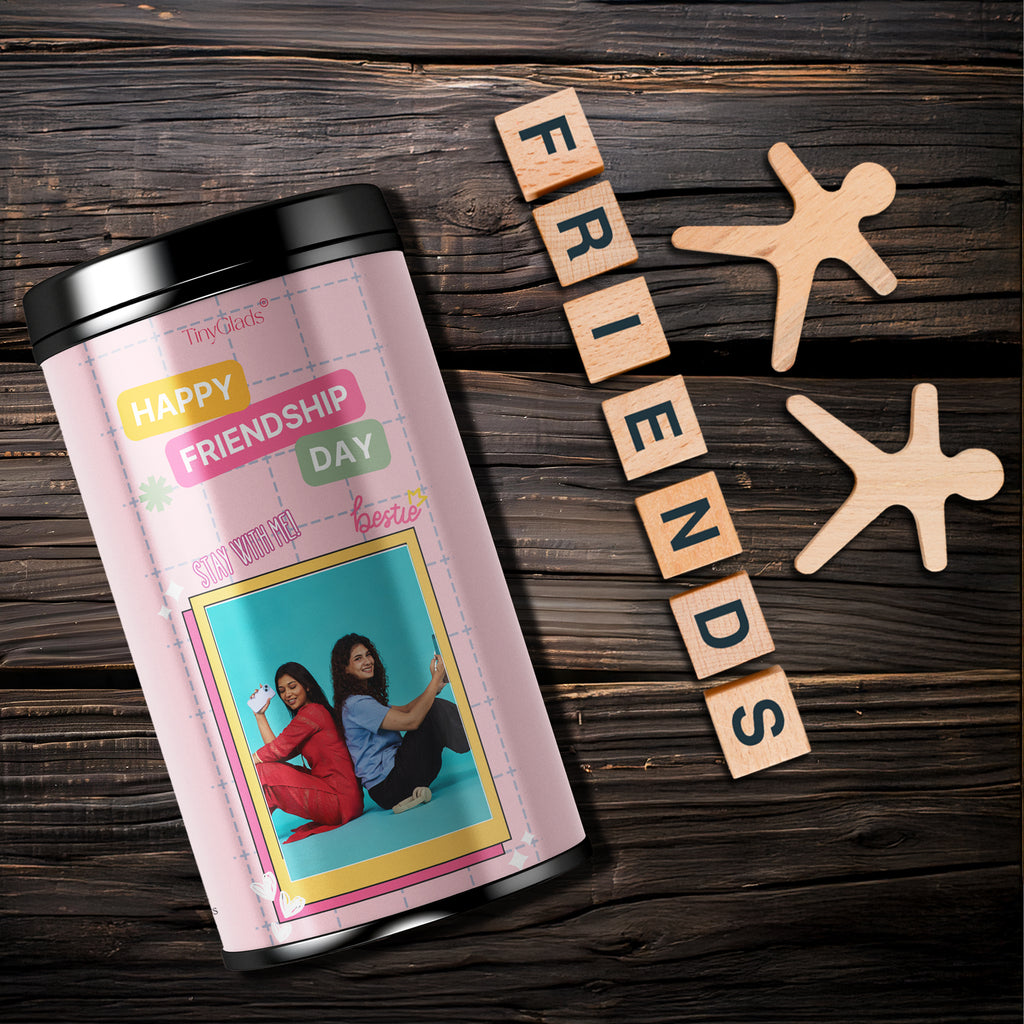 Personalized Bestie Photo Chocolate Truffle Jar