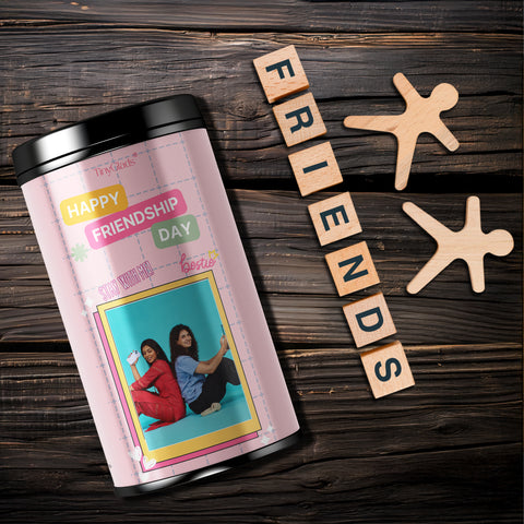 Personalized Bestie Photo Chocolate Truffle Jar