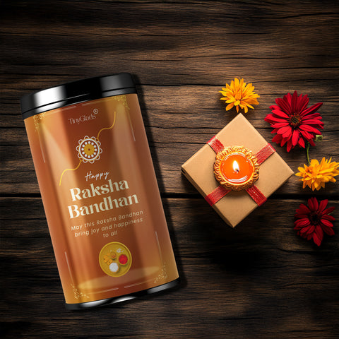 TinyGlads Happy Raksha Bandhan Chocolate Truffle Jar | 12 Gourmet Truffles