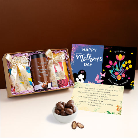 Chocolate Gift Combo for Mom | 2 Bars, 1 Jar with Card