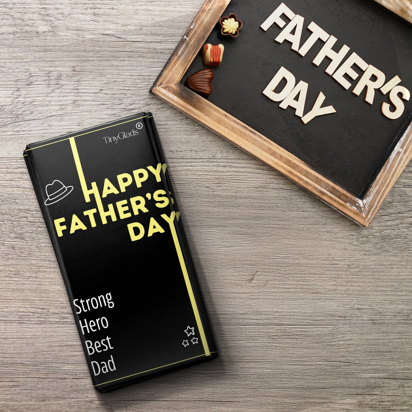 Strong Hero Best Dad Chocolate Bar