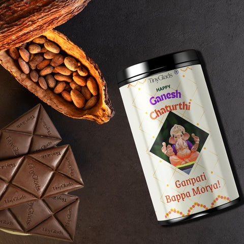 Ganpati Bappa Morya Premium Chocolate Gift Jar