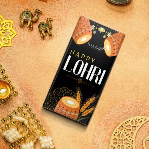 TinyGlads Happy Lohri Chocolate Bar | Almond & Cranberry