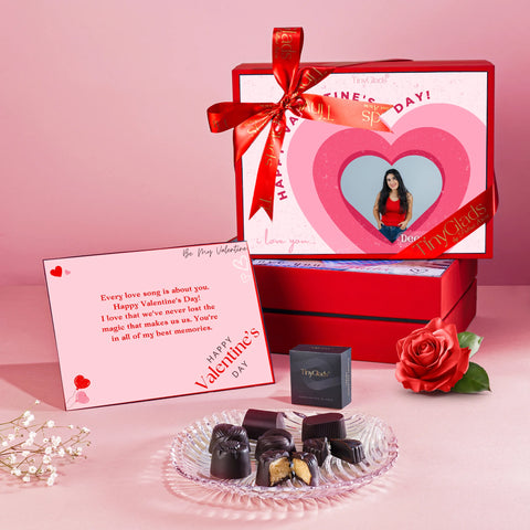 Love You Valentine Photoframe Chocolate Gift Box