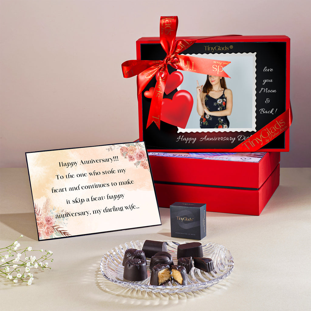 Unique Personalised Wedding Anniversary Gift Chocolate Box