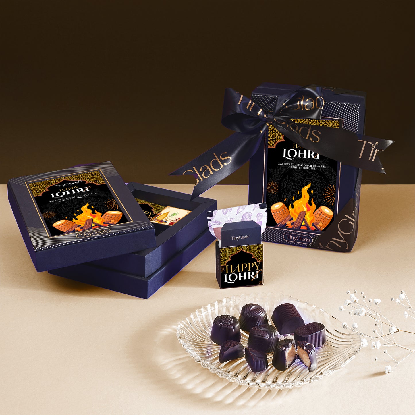 Happy Lohri Chocolate Gift Box | 6 Soft-Centre Truffles
