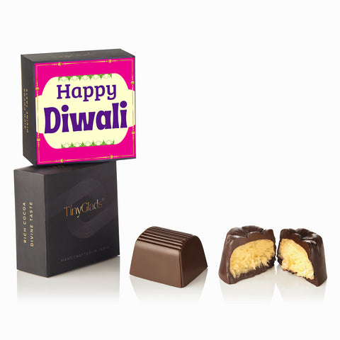 Signature Corporate Diwali Gift Box | Truffles with Chocolate Almond Jar