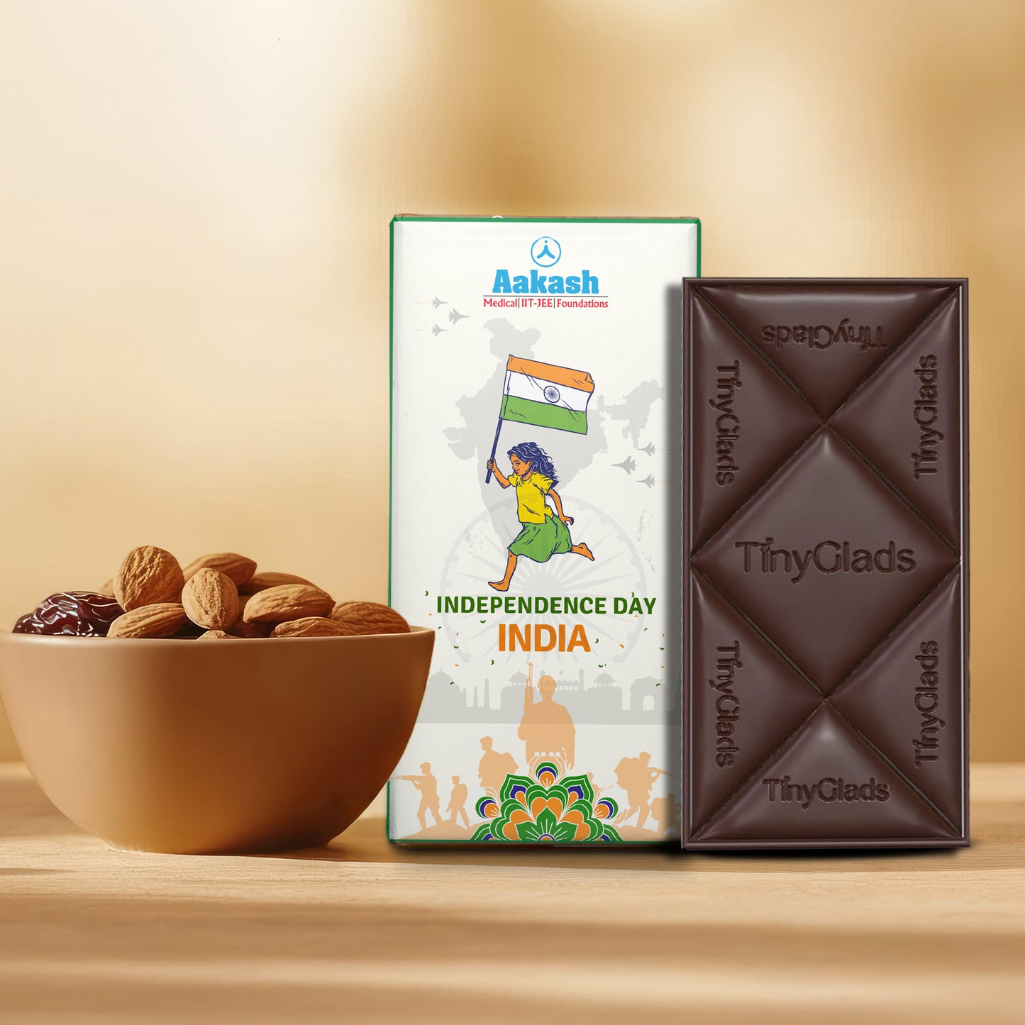 Independence Day Almond & Cranberry Chocolate Bar