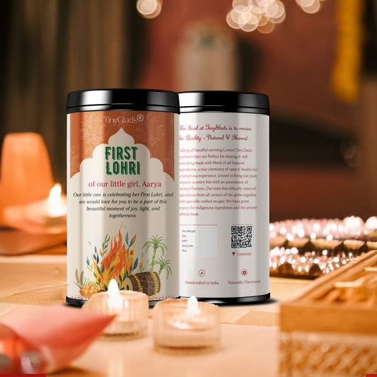 TinyGlads First Lohri Chocolate Truffle Jar | 12 Assorted Chocolate