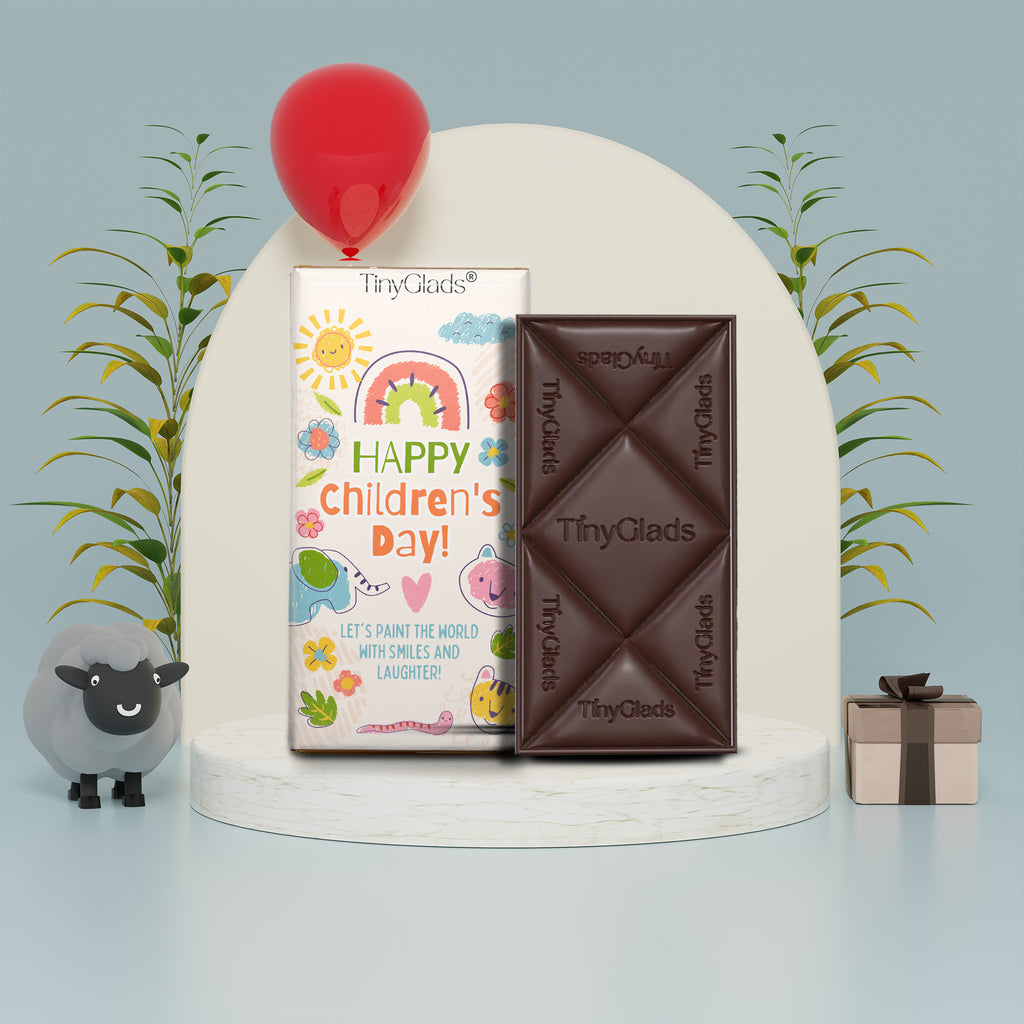 TinyGlads Little Giggles Chocolate Bar | Children's Day | 80g
