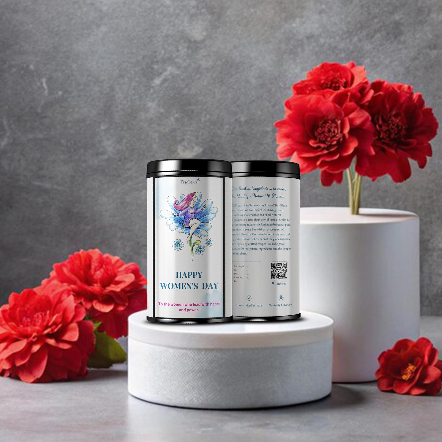 TinyGlads Women's Day Chocolate Truffle Jar | 12 Assorted Pcs