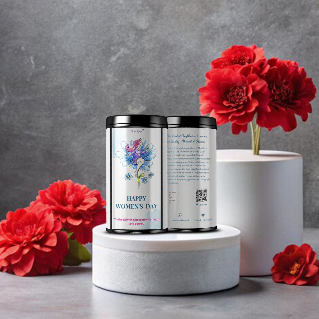 TinyGlads Women's Day Chocolate Truffle Jar | 12 Assorted Pcs