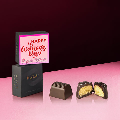 TinyGlads Women's Day Celebration Gift Box | 2 Chocolate Bars & 6 Assorted Truffles