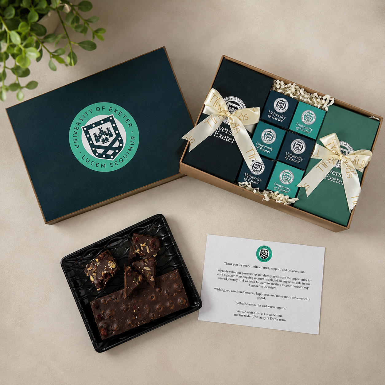 Customized Corporate Chocolate Gift Box for Universities | Truffles & Chocolate Bars
